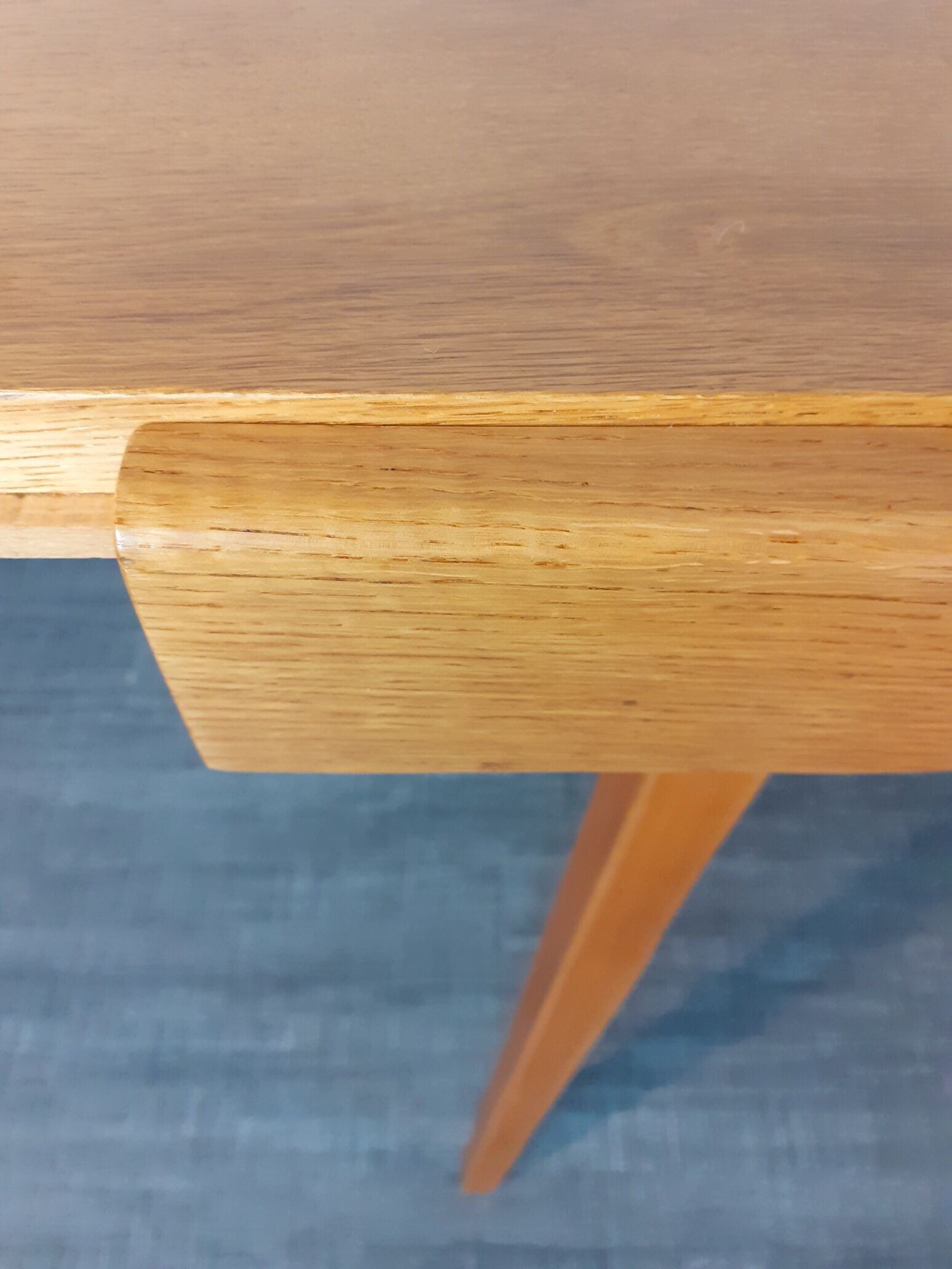 Extendable table in Beech Frantisek Jiràk by Tatra, Vintage Czechoslovak 1950s