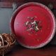 Very large Napoleon III painted tin tray