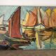 Marine - sailing boats, oil on canvas signed
