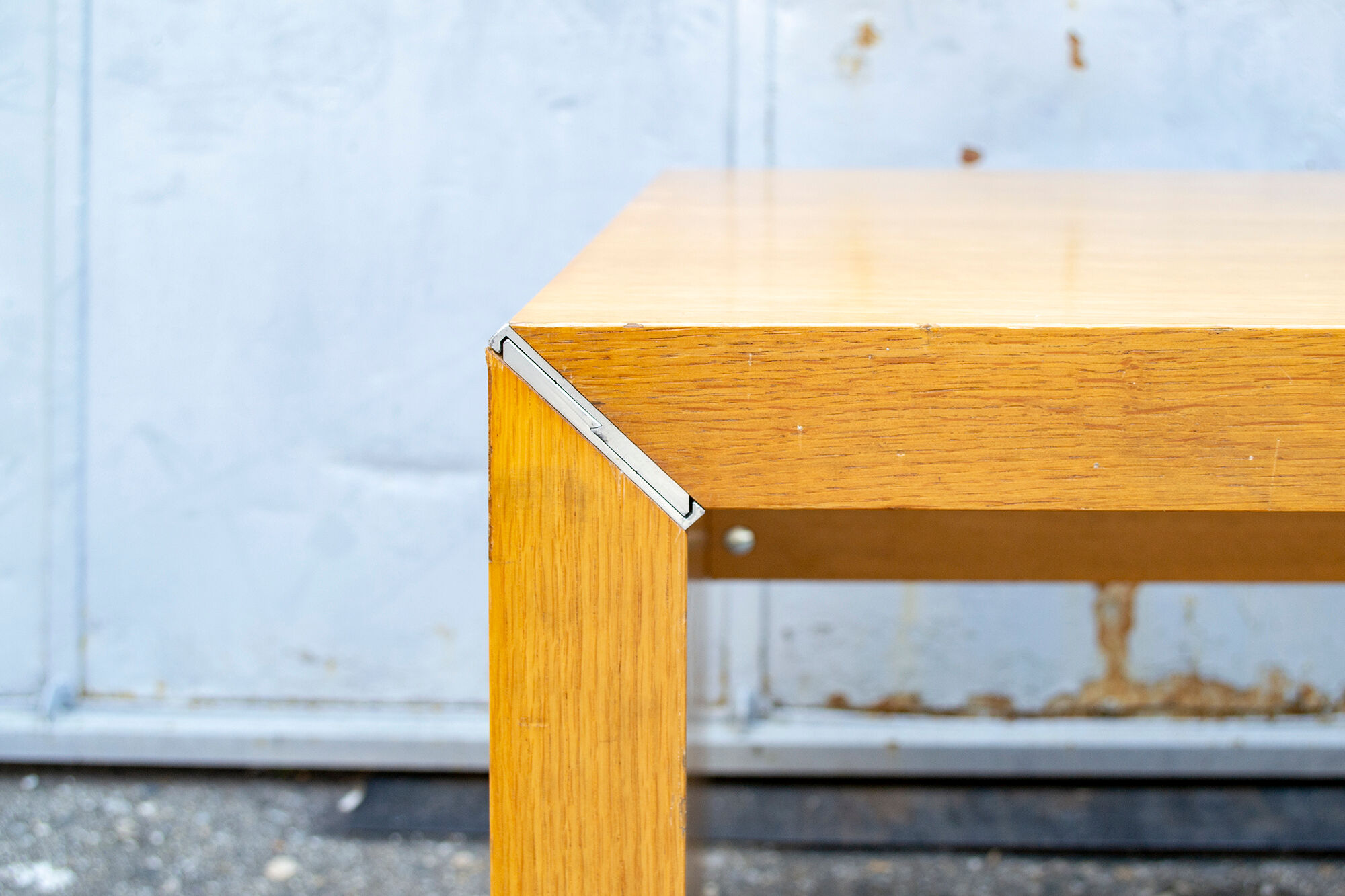 Removable desk in ash and aluminum Italy 60s