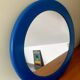 Miroir syla vintage bleu années 70 space age