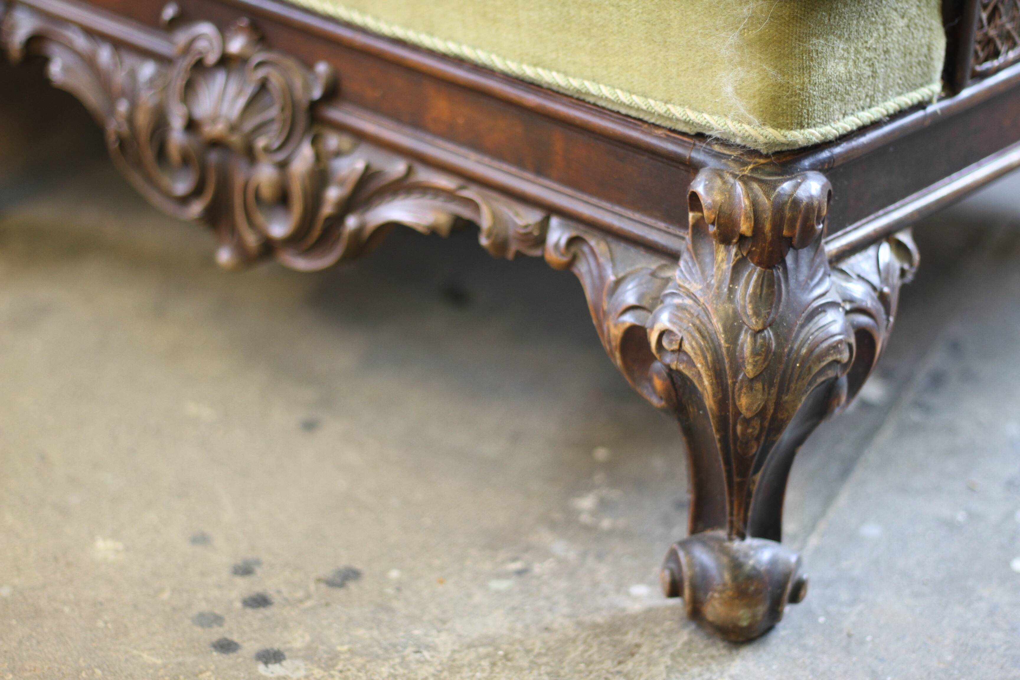Bergere Sofa from 1900s, French Inspired, Danish Craftmanship