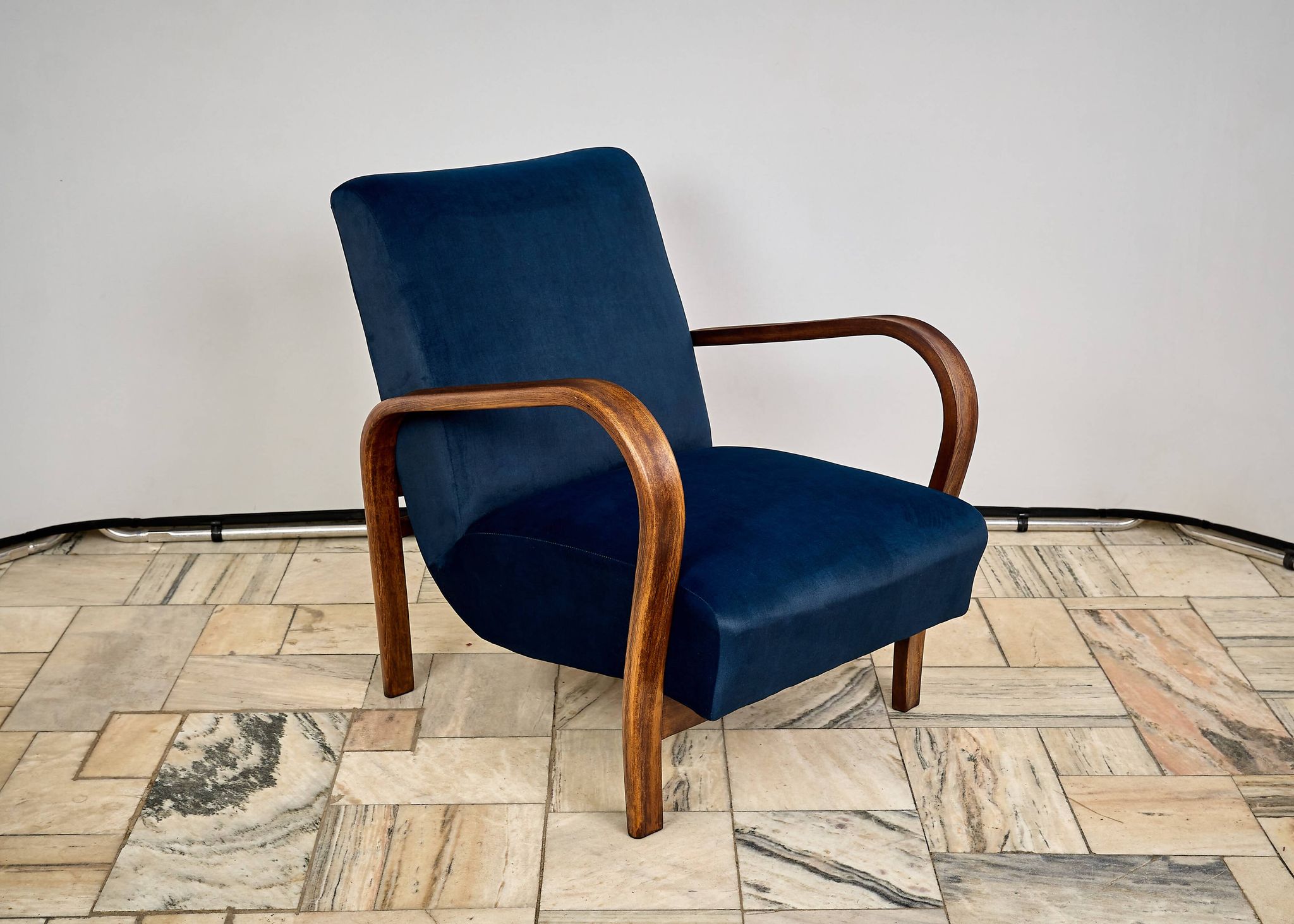 Armchair designed by K. Kozelka and A. Kropacek, Interier Praha, Czechoslov