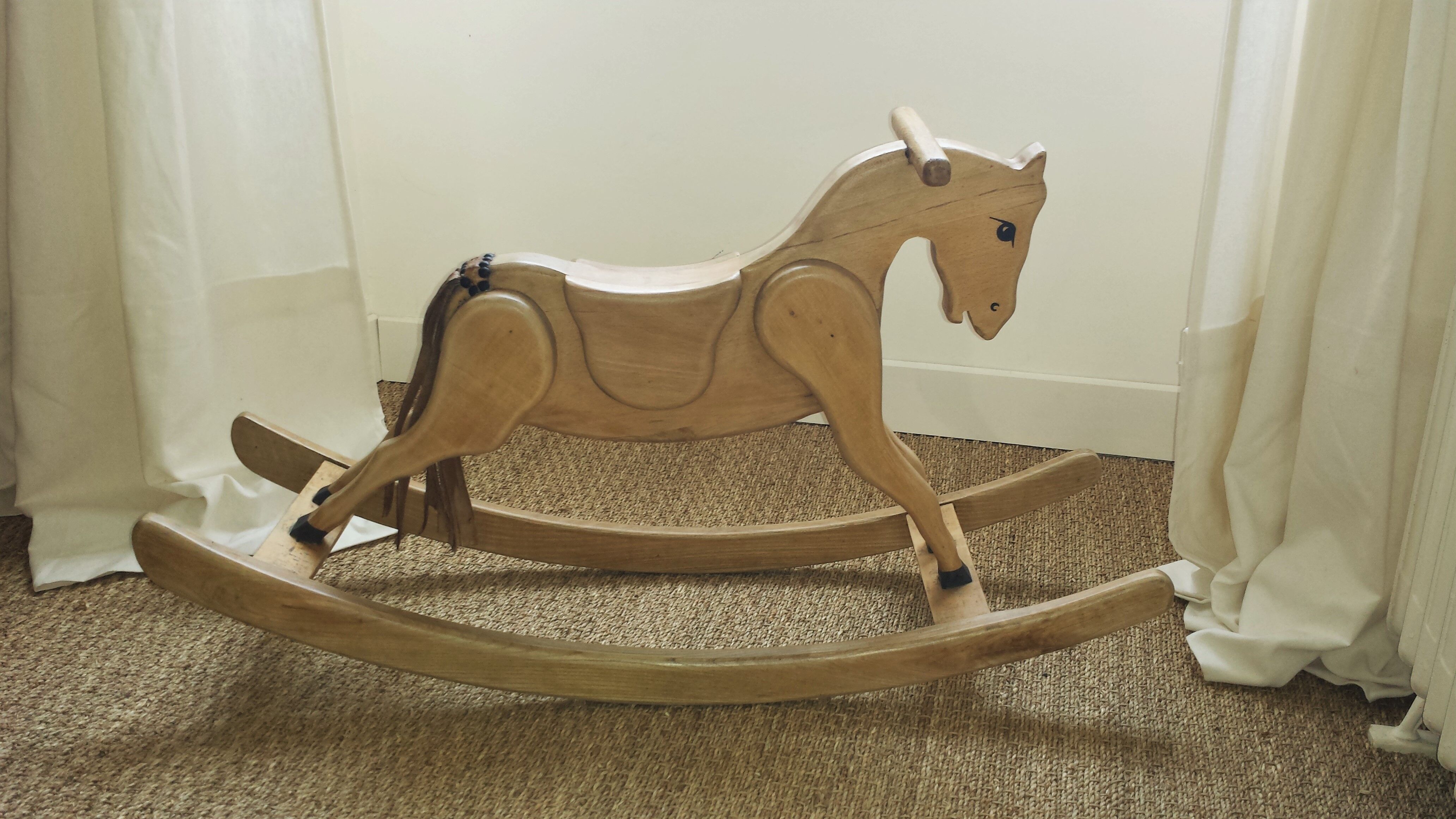 Rocking horse wood massif years 50/60