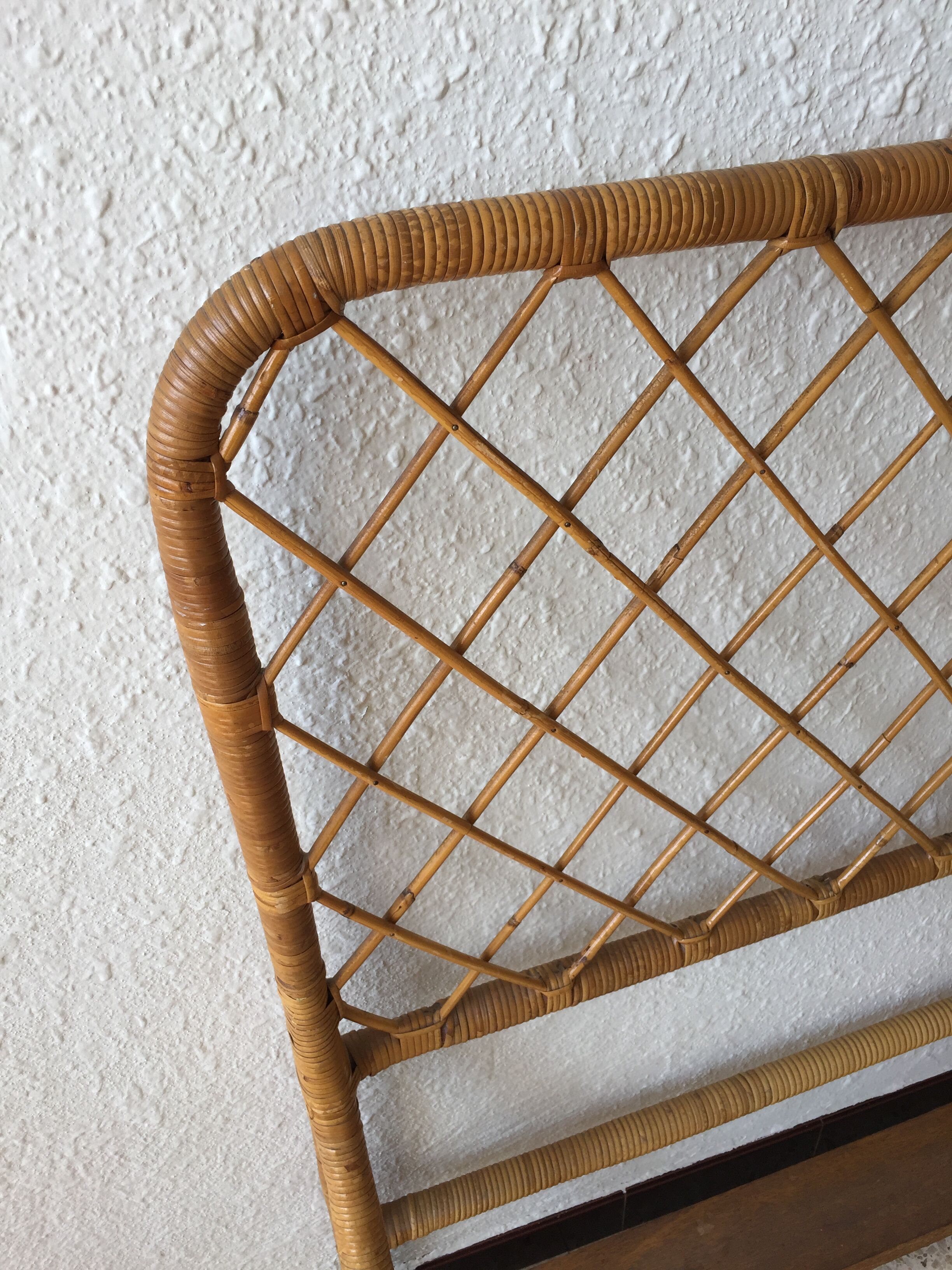 Foot and headboard rattan vintage
