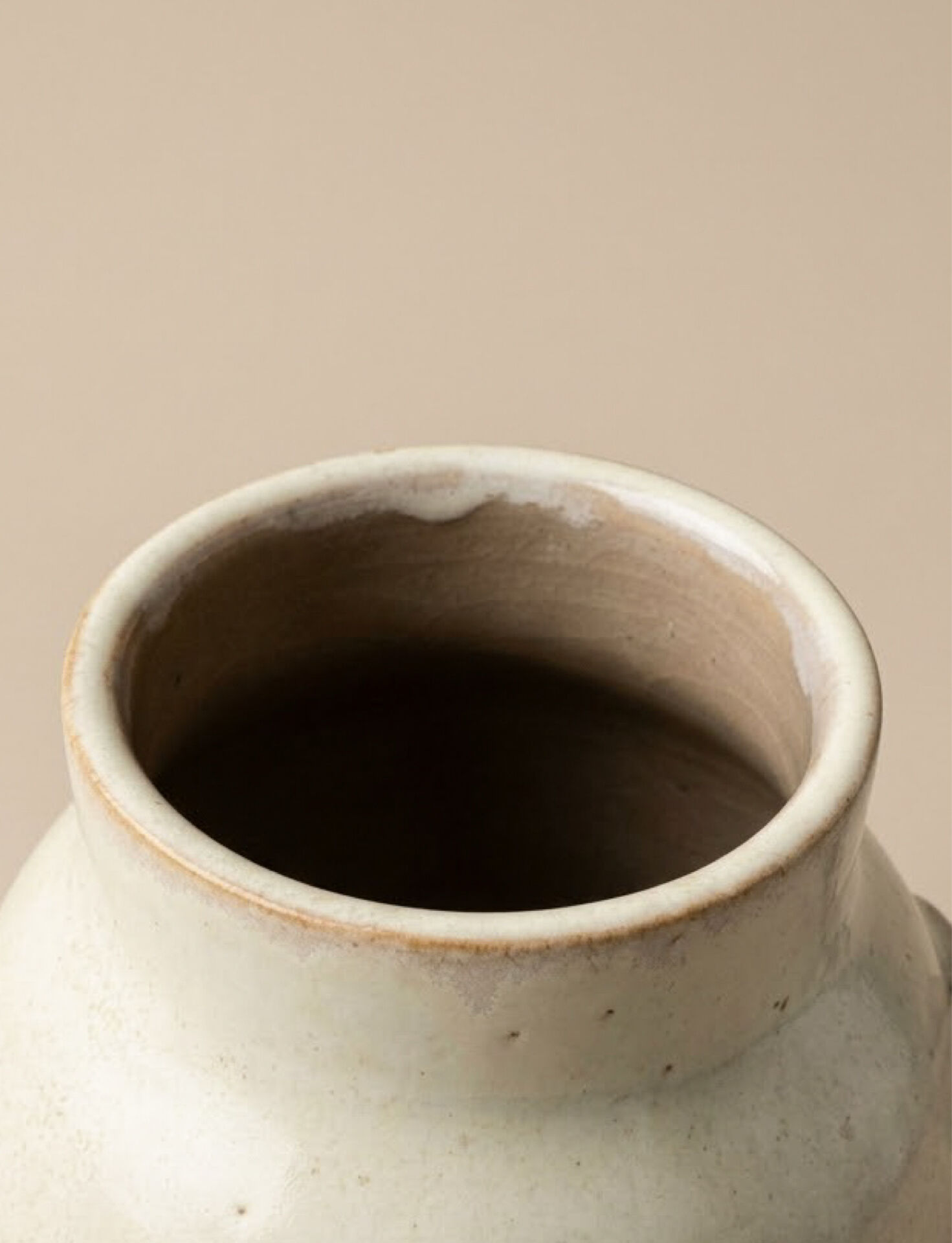 Vintage olive pot in glazed stoneware Arts-Céram Grand Feu 1950-1960