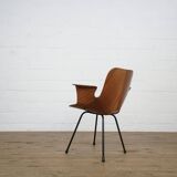 Set of 6 Italian Vittorio Nobili Medea chairs with armrests for Fratelli Tagliabue