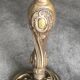 Old gilded bronze lamp base with Louis XV style rocaille decoration