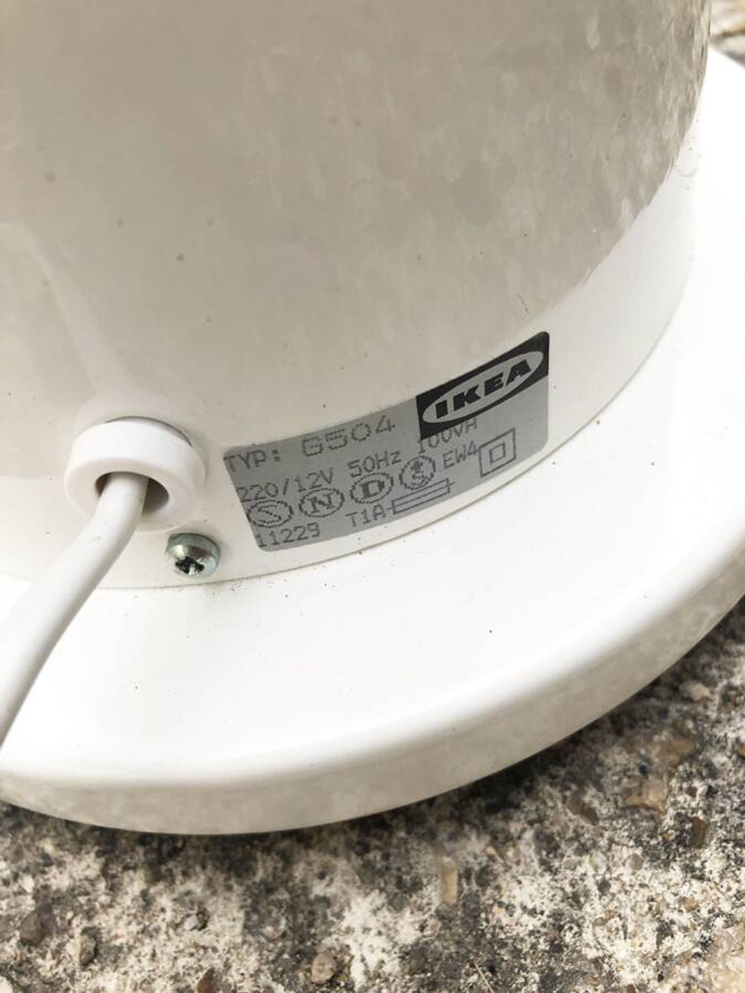 Lampadaire liseuse IKEA modèle Karat, 1987
