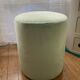 Green velvet footstool
