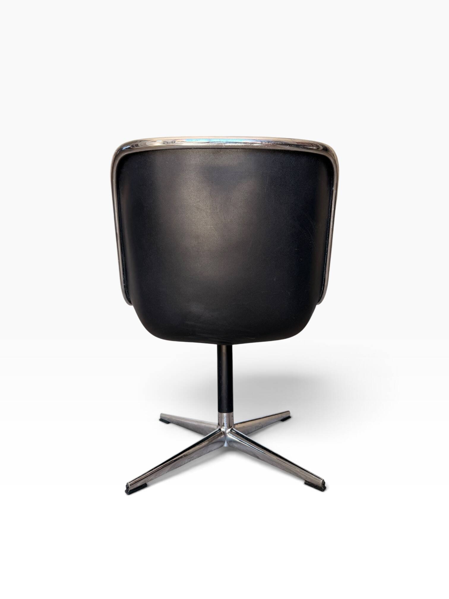 Charles Pollock Knoll Office Chair Black Fabric - Without Armrests