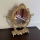 Miroir psyché en bronze doré 34 X 31cm