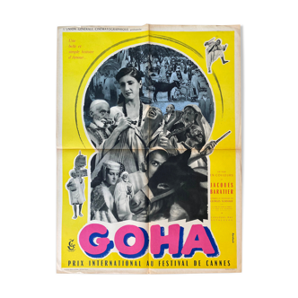 Affiche cinéma "Goha" Omar Sharif, Egypte 60x80cm 1958