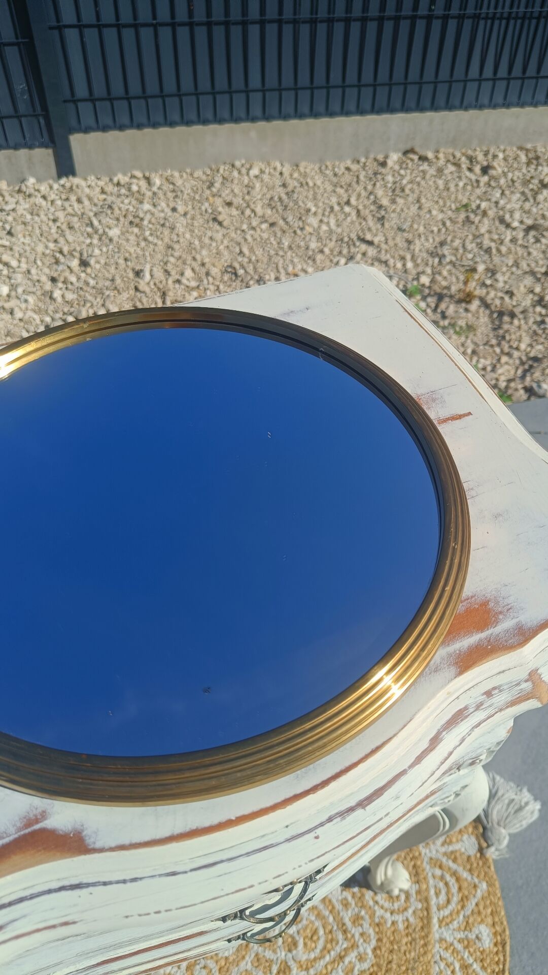 Golden mirror plateau