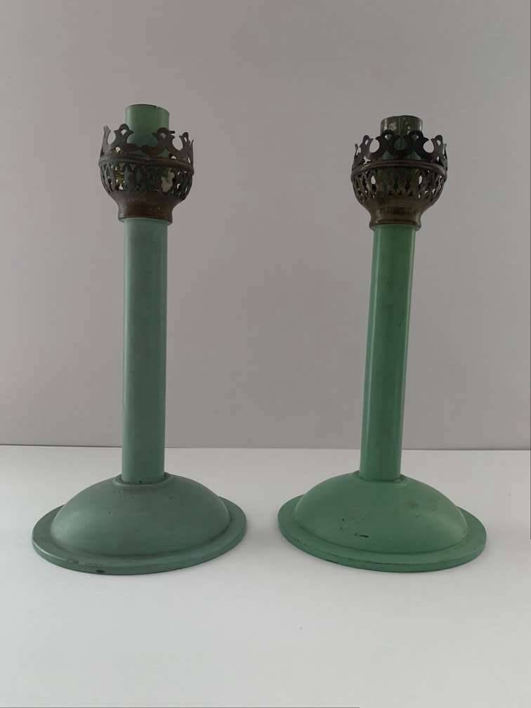 2 Bauhaus Windlichter Bougeoirs Porte-bougies