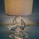 Lampe vide poche cristal années 60