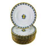 Limoges porcelain plates by André François Art Deco 1928