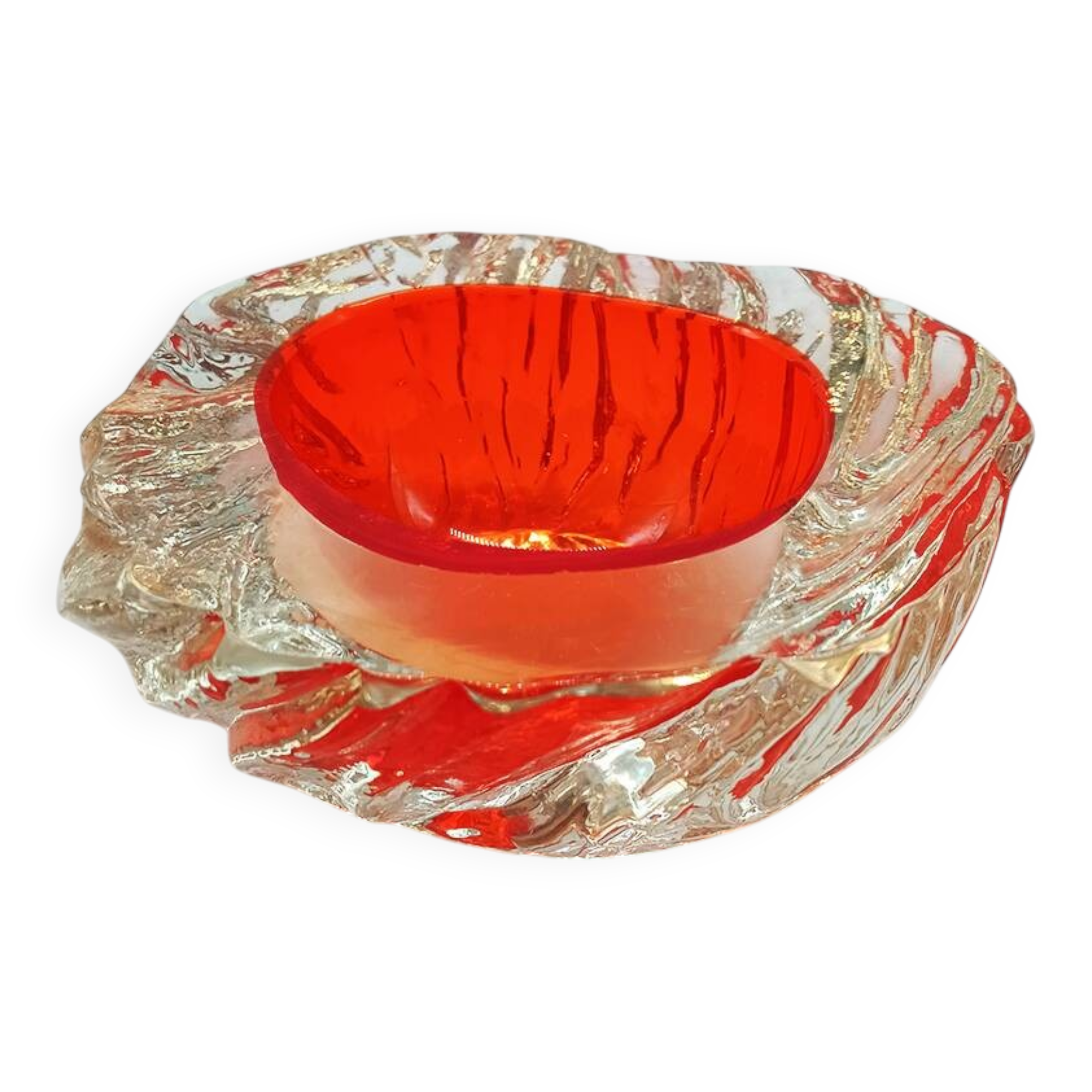 1960s Big Geode - Ashtray or Catch-all in Murano Glass.
