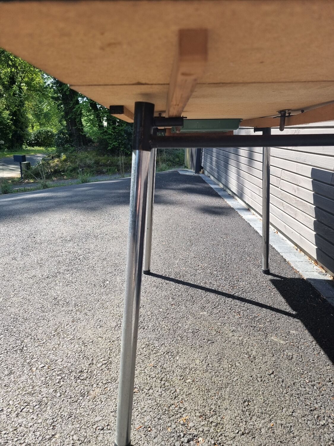 Vintage formica blue table