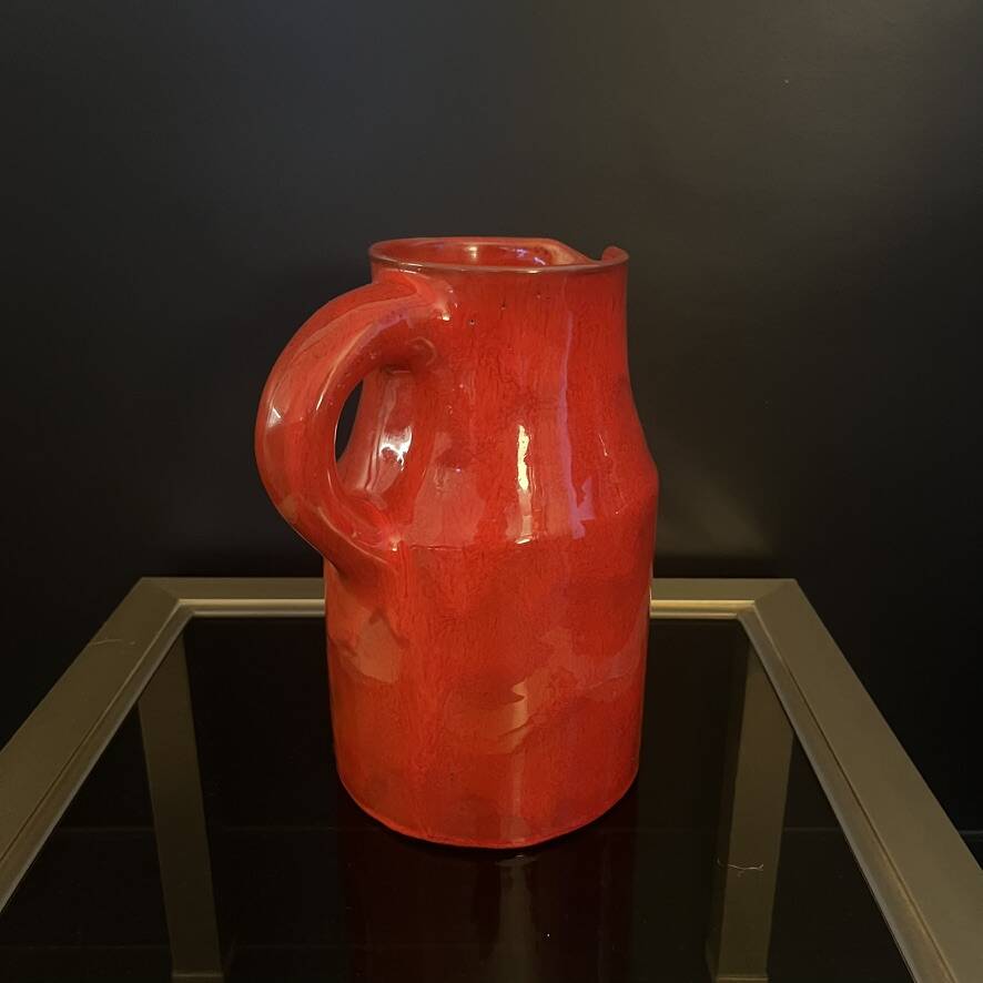 Ceramic pitcher by the Cloutier brothers