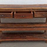 Old wooden console