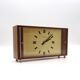 Mid Century Teak Desk Clock by Kienzle International
