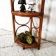 Vintage bamboo and rattan corner floor