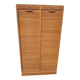 Double wooden cabinet with curtains – vintage industrial furniture