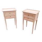 Pair of antique Louis XVI style bedside tables