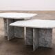 Set of Two Marble Tables - Italian Design, 1980s