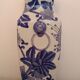Asian style vase handmade floral decoration