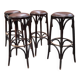 Set of 4 bar stools from the 1960s.