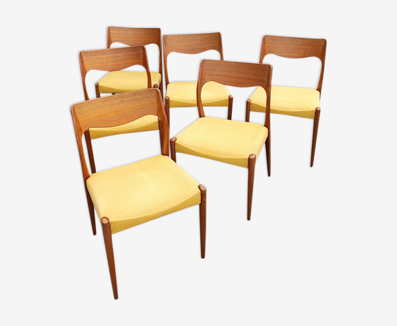 Set of 6 Scandinavian chairs Fristho