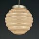 Vintage pink glass pendant lamp, Italy, 1950s