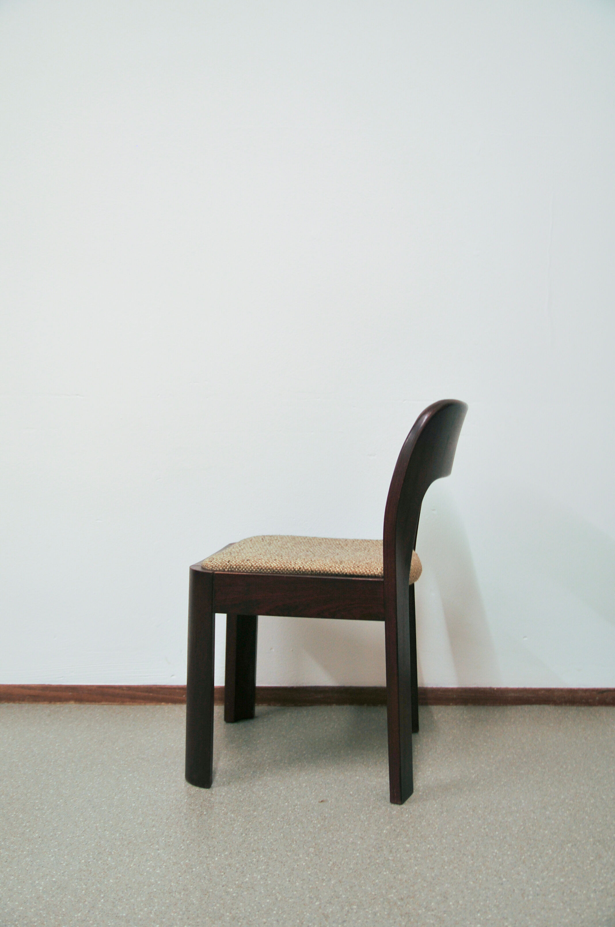 4 brutalist dining chairs