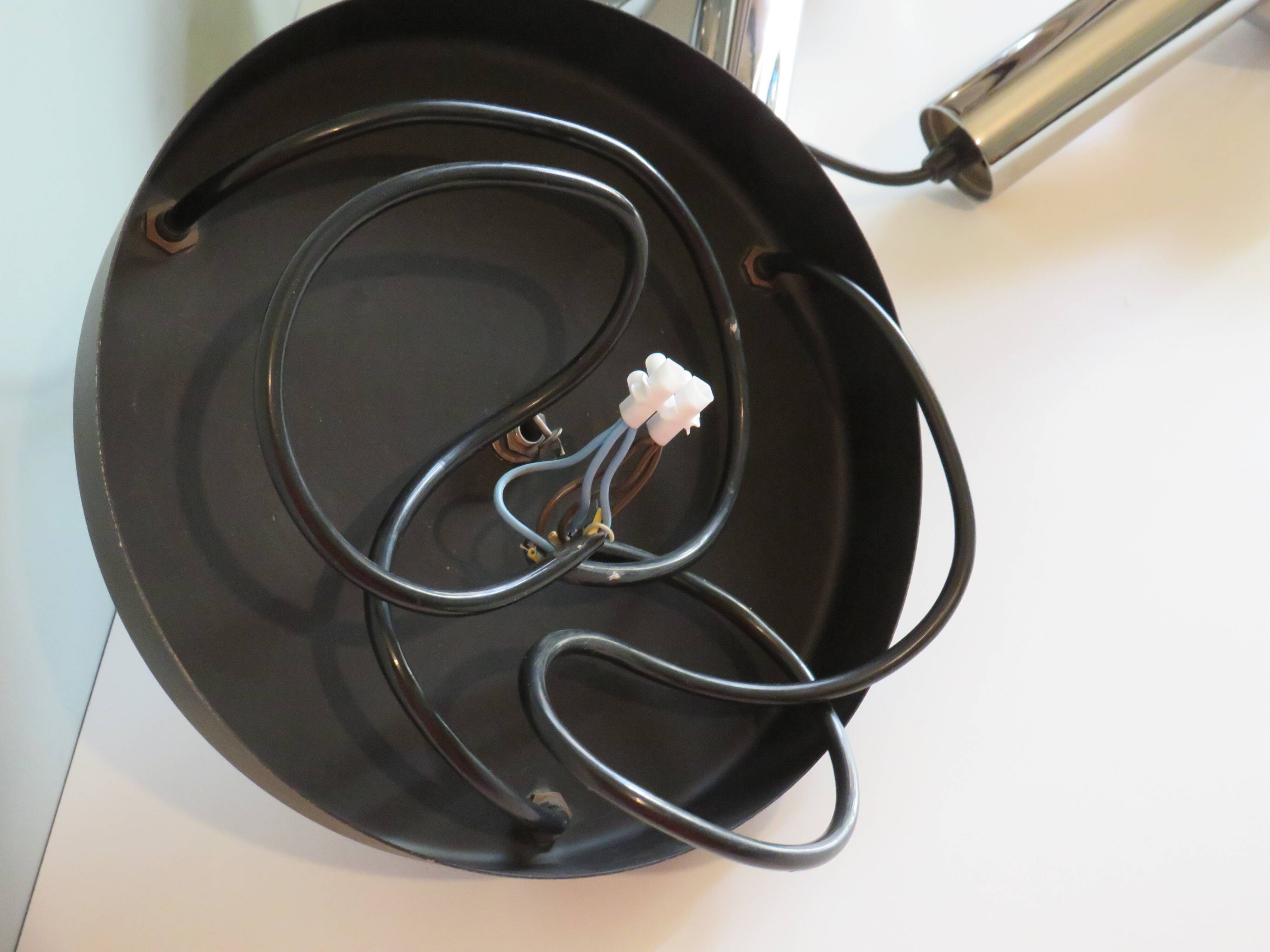 Mid Century Cascade suspension with 3 light points, Massive Belgium 1960