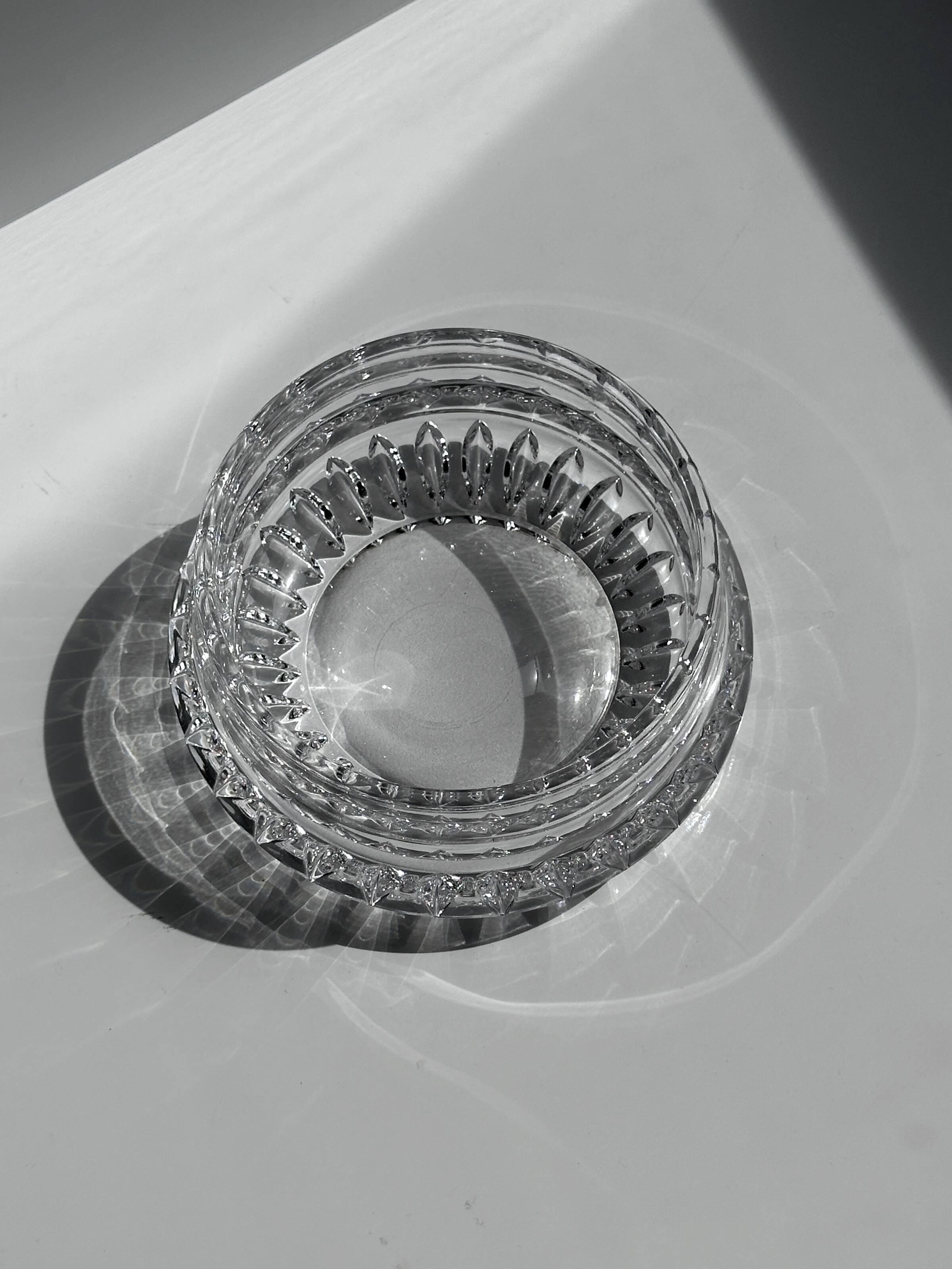 small crystal glass vide poche / bowl - 1960s