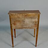 19th century natural wood sloping desk
