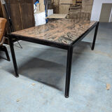 Pink granite desk table by George Ciancimino
