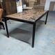 Pink granite desk table by George Ciancimino