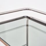 1970s Modernist Chrome Bar Cabinet