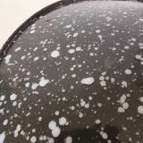 white speckled enamelled metal lampshade