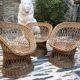 Garden lounge in rattan 1970