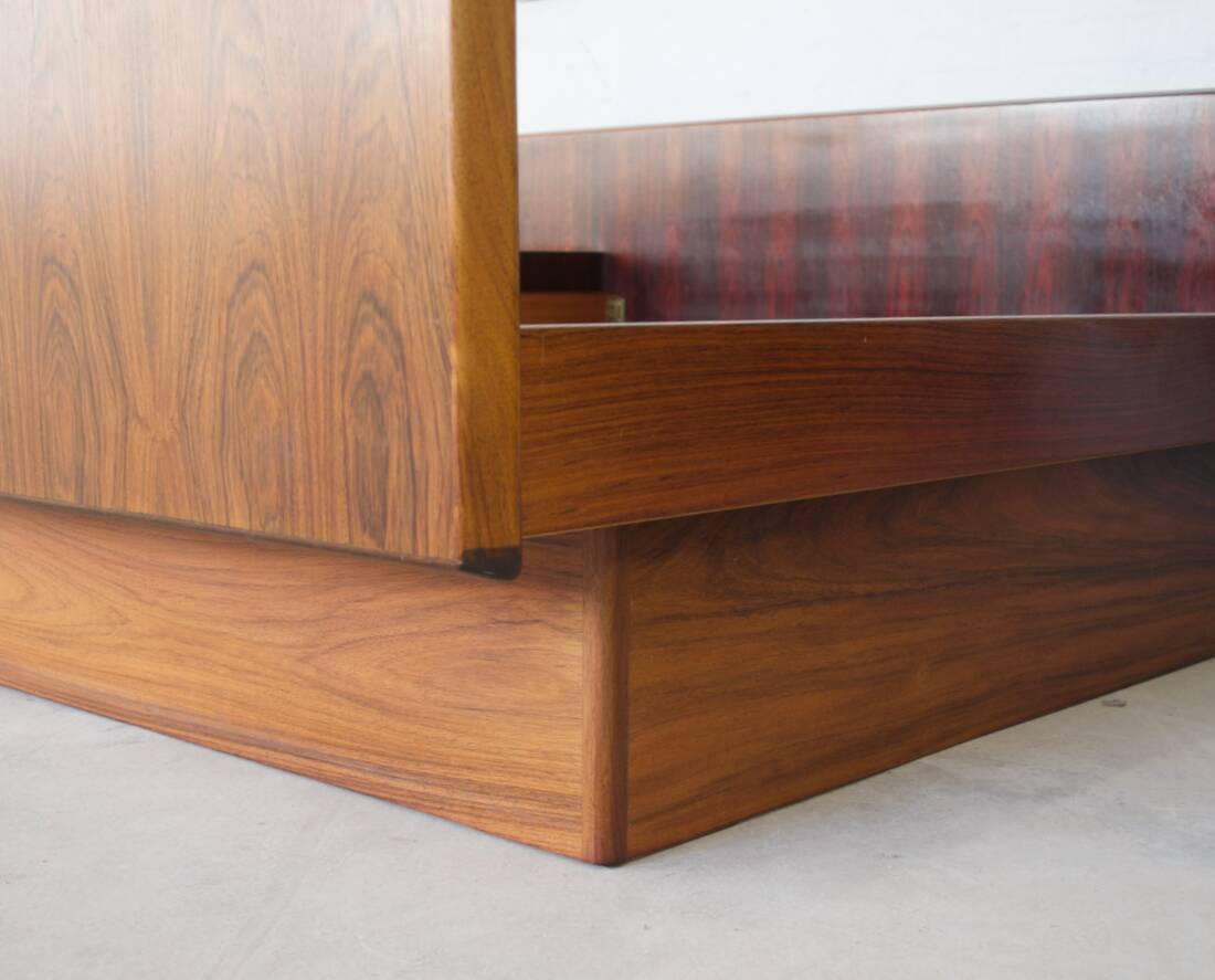 Danish Rosewood Bed By Sannemans, 1970s.