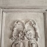 Old patinated door decorative wood room