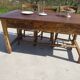 Restored antique farmhouse table, made entirely of solid oak.