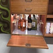 Vintage teak library enfilade 1970