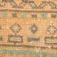 2x5 Turkish Vintage Runner Rug: Light Orange Peach Handmade Carpet 75x170Cm