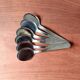 6 Guy Degrenne ice cream cups and spoons, Louis XV model
