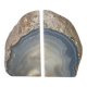 Paire de serre-livres en agate
